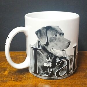Homeware Americaware LABRADOR Dog Large Embossed Ceramic Mug, 2007, Thailand